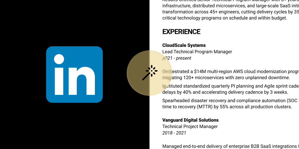LinkedIn to JSON